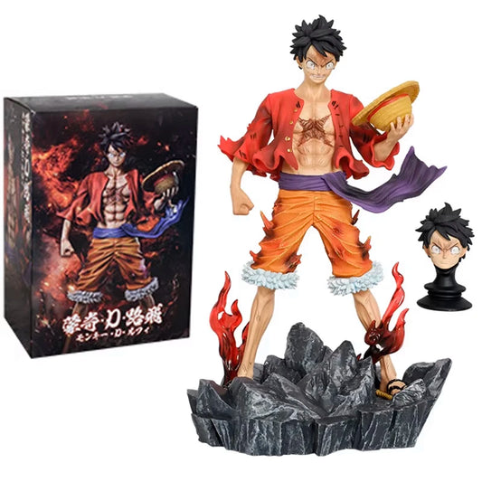 Strawhat Figuras Manga Figurine 24.5cm GK Statue Model Ornaments Toys Gift for Kids
