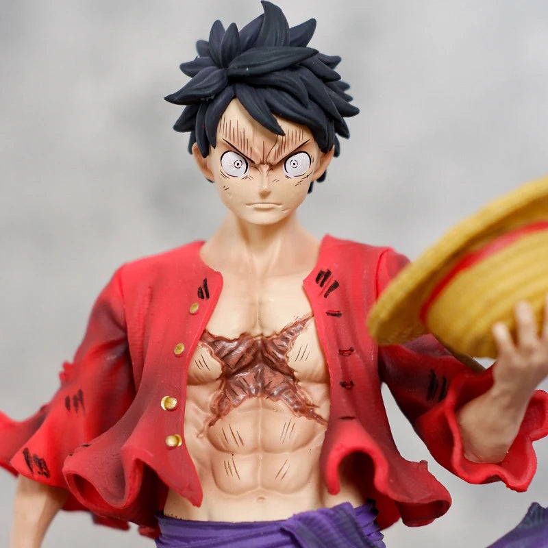 Strawhat Figuras Manga Figurine 24.5cm GK Statue Model Ornaments Toys Gift for Kids