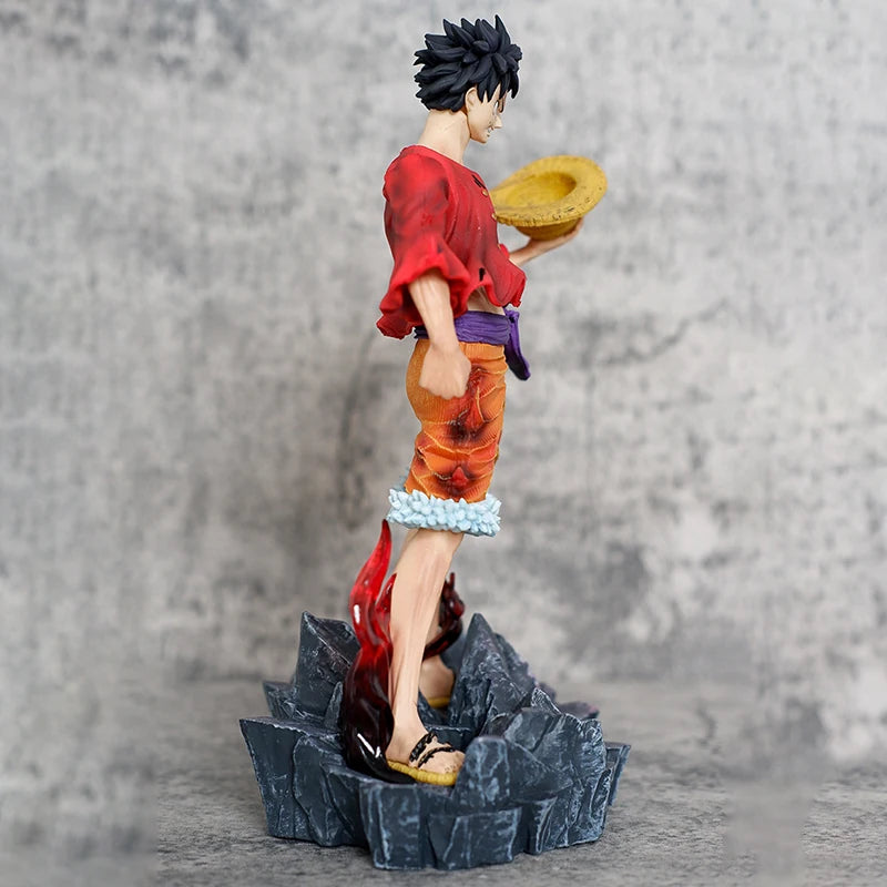 Strawhat Figuras Manga Figurine 24.5cm GK Statue Model Ornaments Toys Gift for Kids