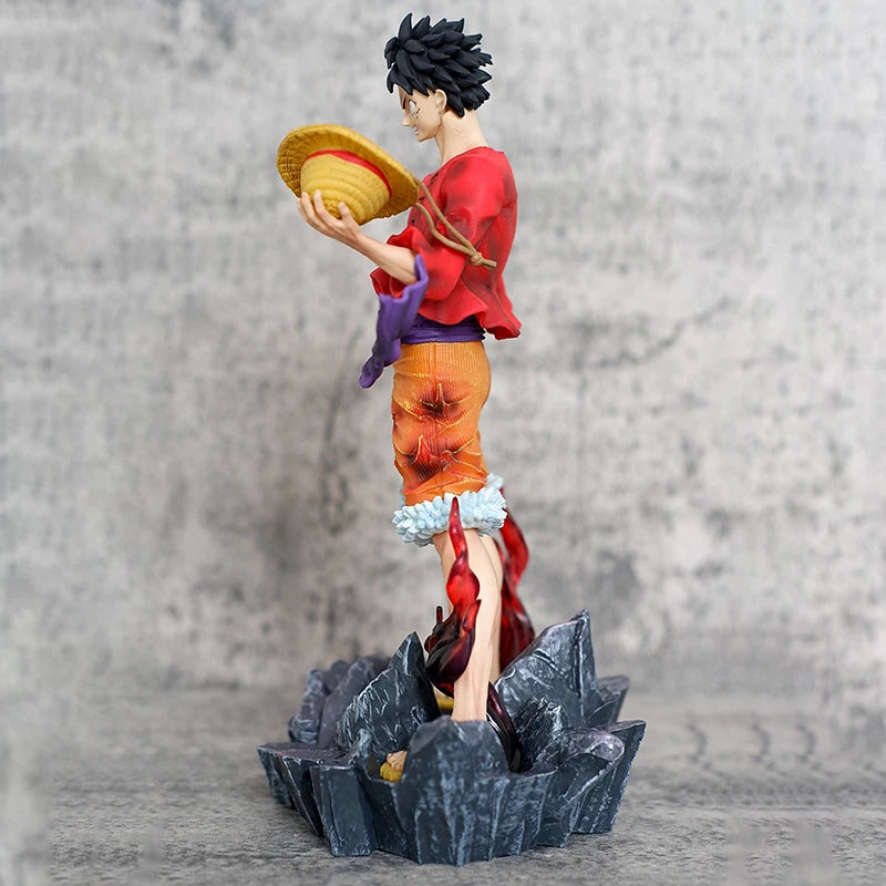 Strawhat Figuras Manga Figurine 24.5cm GK Statue Model Ornaments Toys Gift for Kids