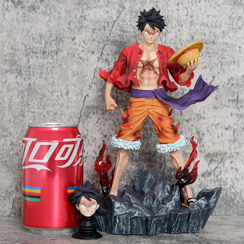 Strawhat Figuras Manga Figurine 24.5cm GK Statue Model Ornaments Toys Gift for Kids